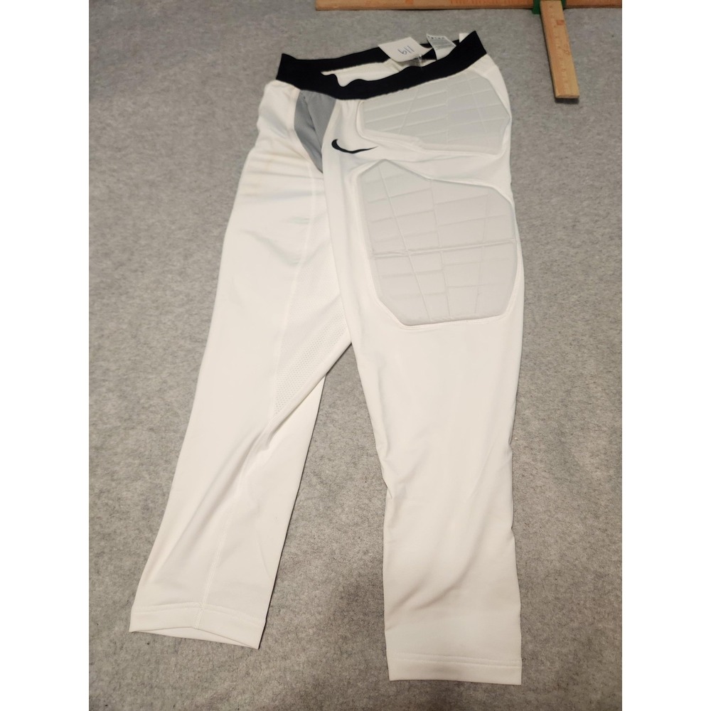 Nike Pro Hyperstrong Padded Compression Pants White Ergonomic Training Medium